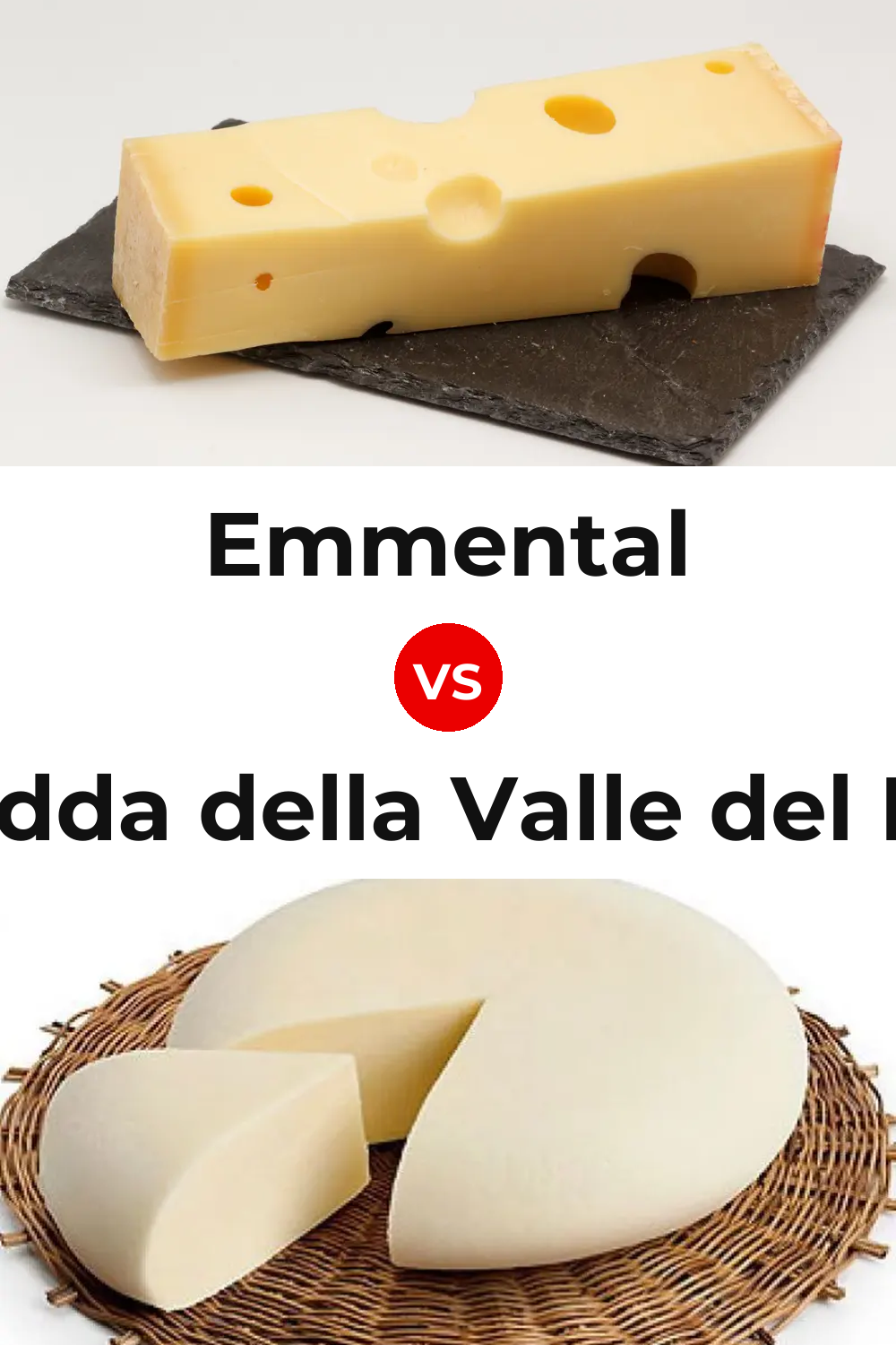 Emmental Cheese vs Vastedda della Valle del Belice Cheese Pinterest comparison