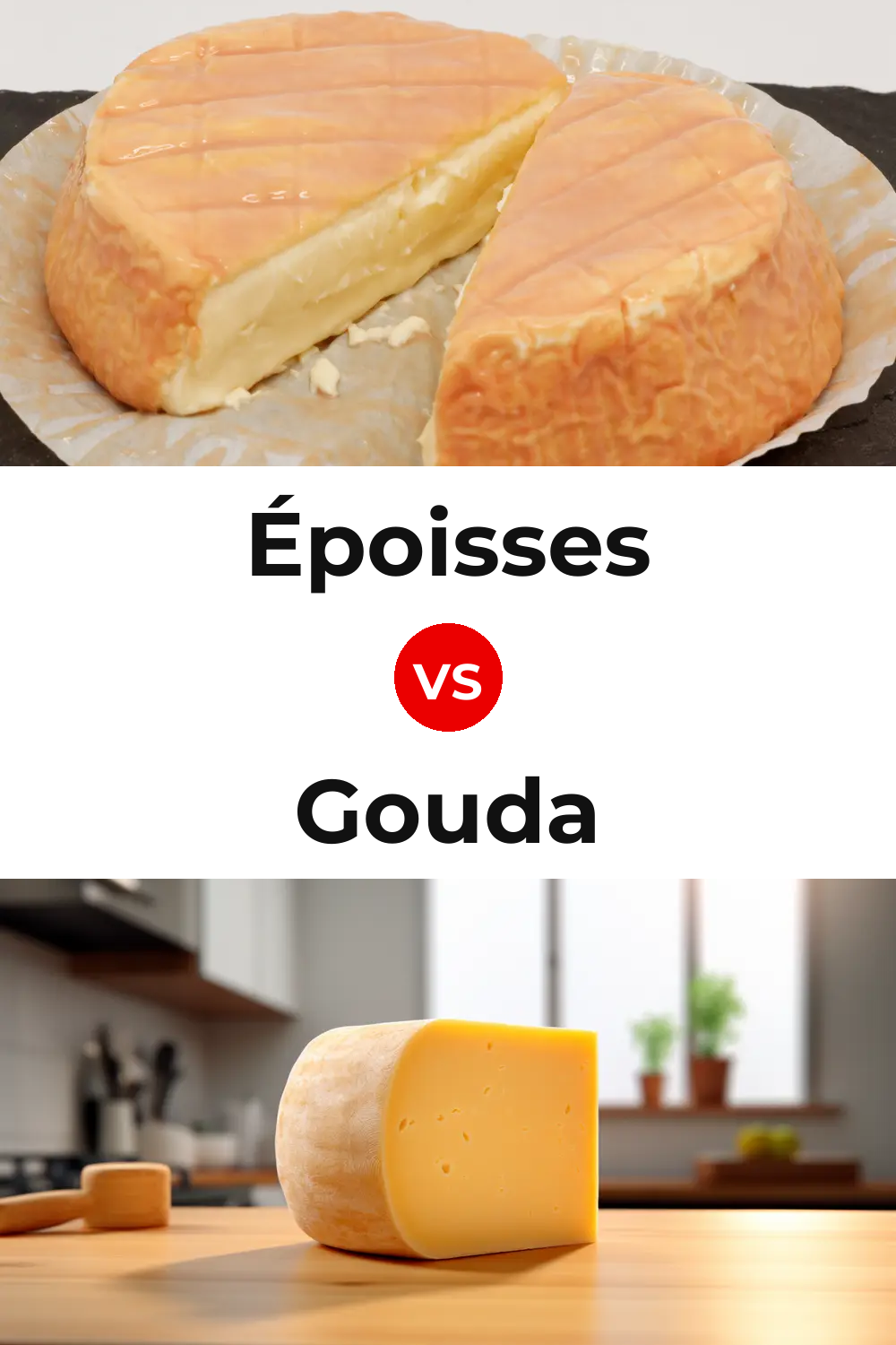 Époisses Cheese vs Gouda Cheese Pinterest comparison