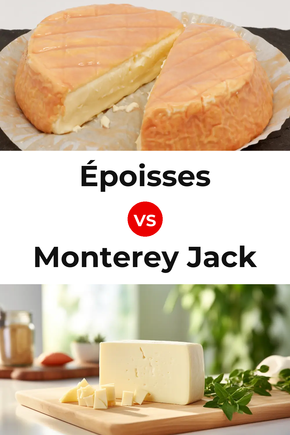 Époisses Cheese vs Monterey Jack Cheese Pinterest comparison