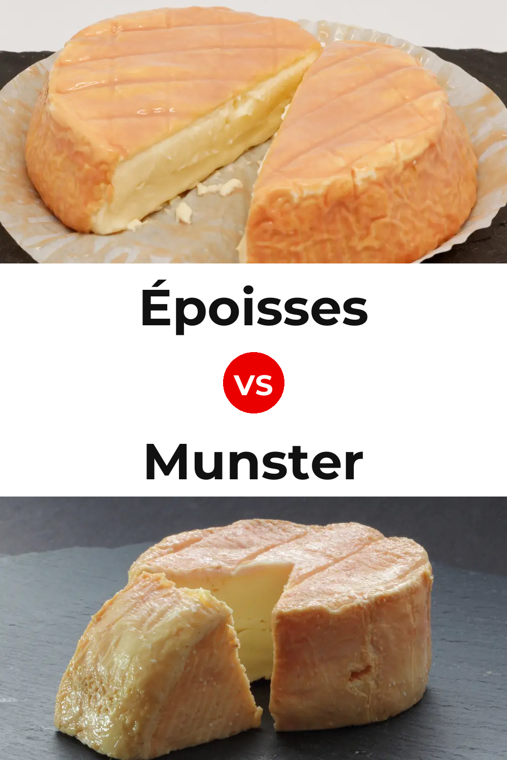 Époisses Cheese vs Munster Cheese Pinterest comparison