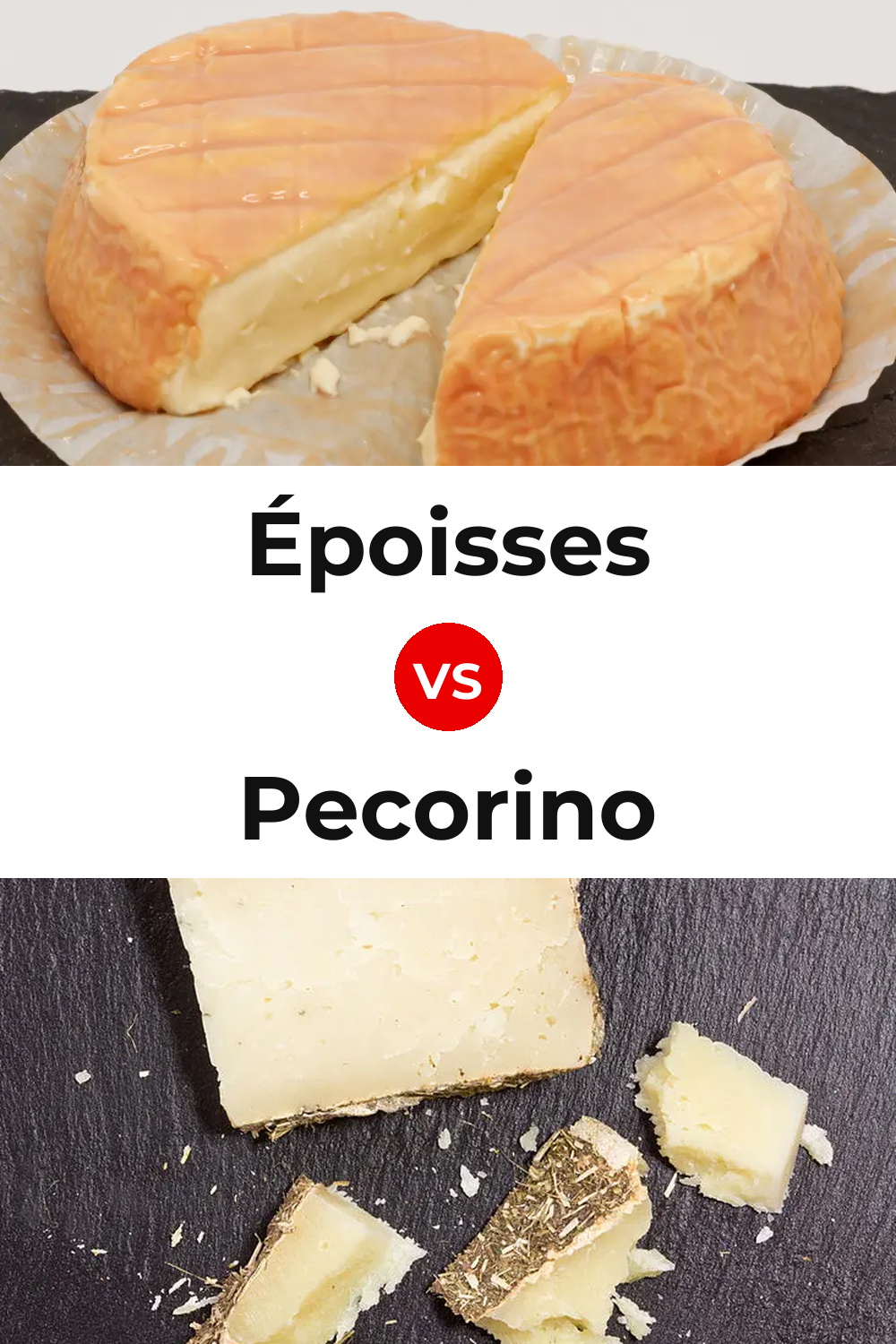 Époisses Cheese vs Pecorino Cheese Pinterest comparison