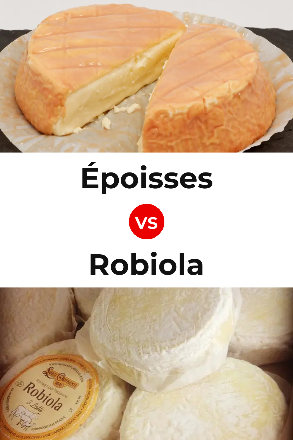 Époisses Cheese vs Robiola Cheese Pinterest comparison