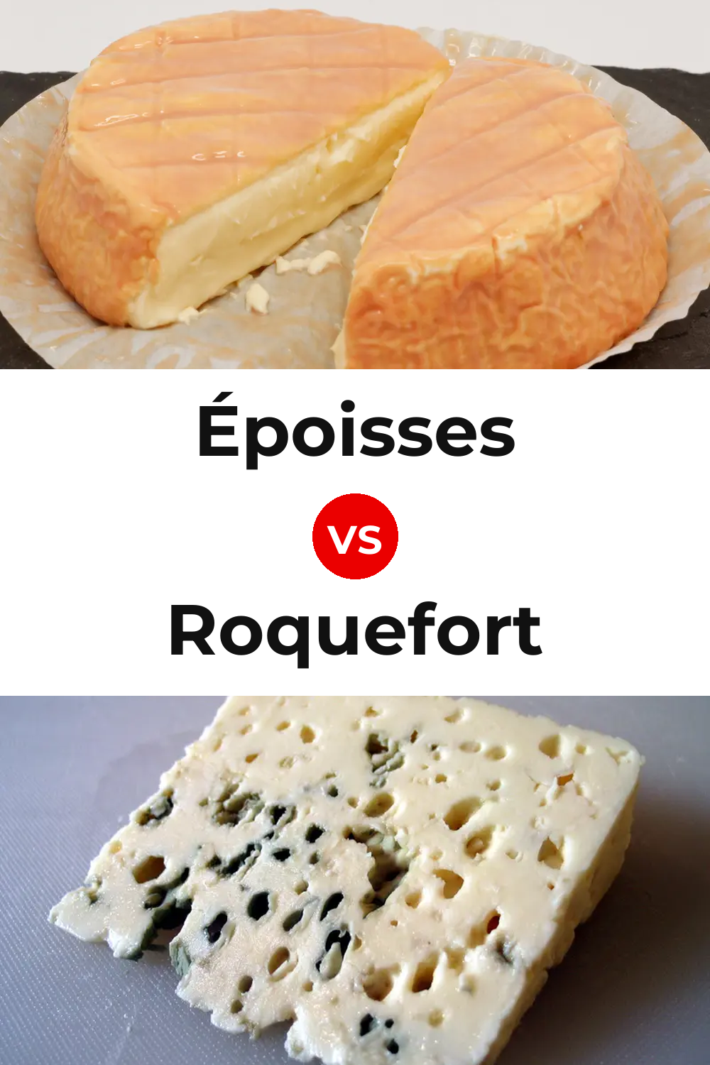 Époisses Cheese vs Roquefort Cheese Pinterest comparison