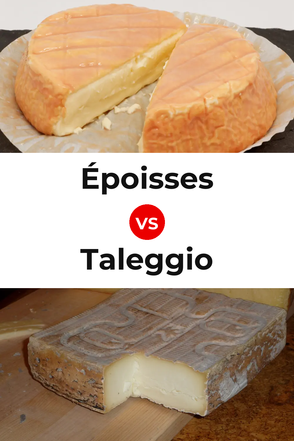 Époisses Cheese vs Taleggio Cheese Pinterest comparison