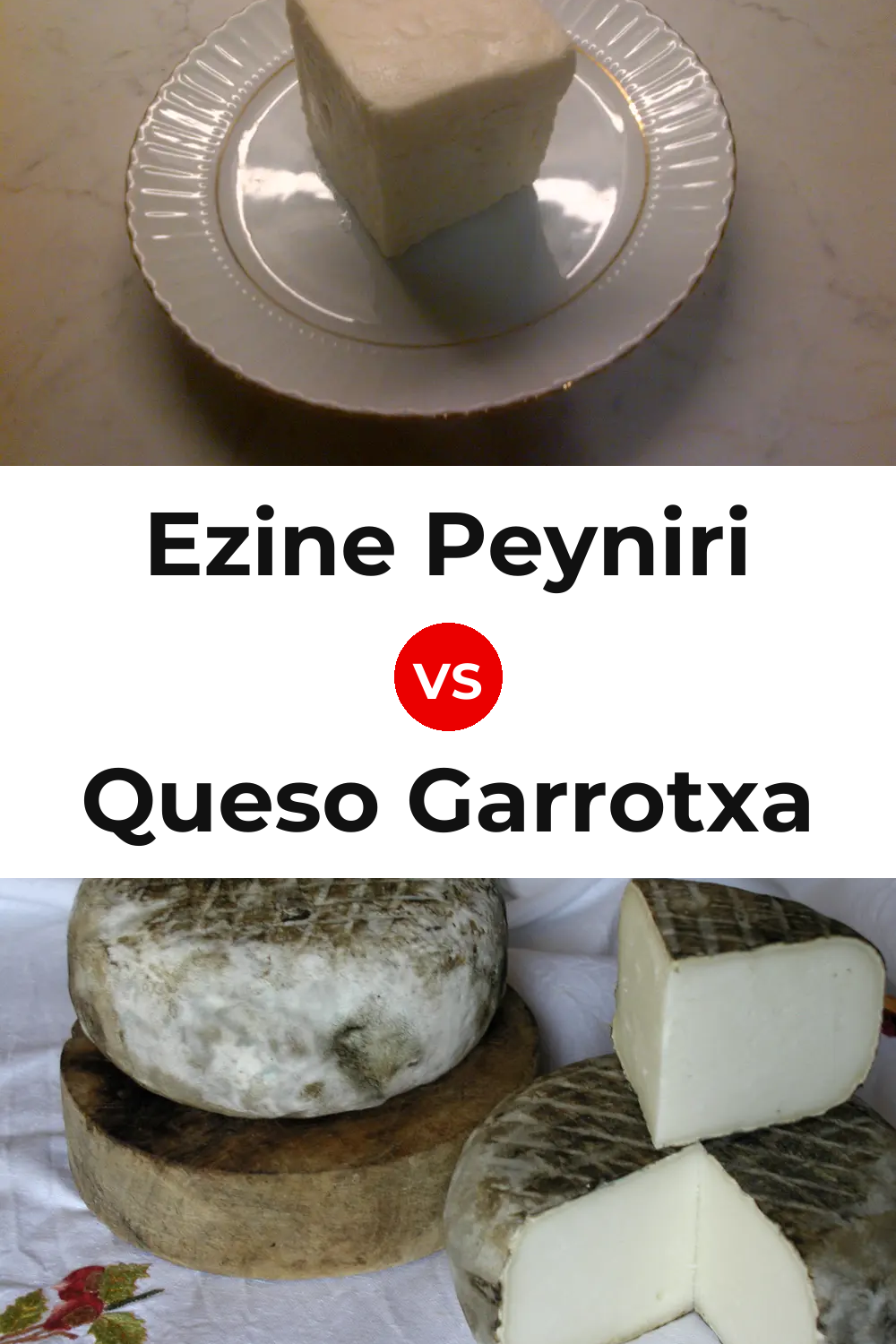 Ezine Peyniri Cheese vs Queso Garrotxa Pinterest comparison