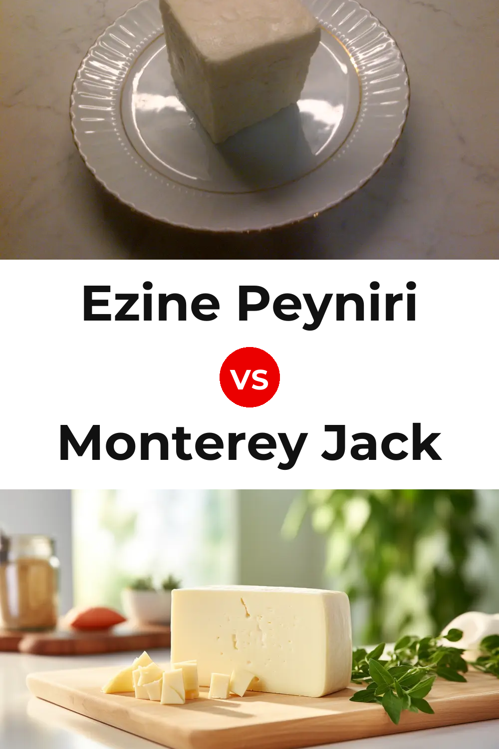 Ezine Peyniri Cheese vs Monterey Jack Cheese Pinterest comparison