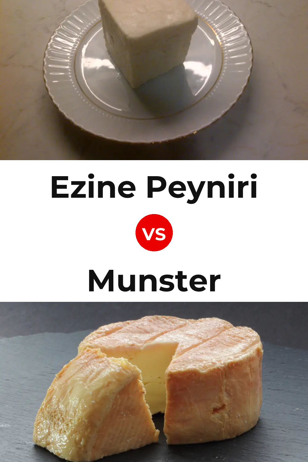 Ezine Peyniri Cheese vs Munster Cheese Pinterest comparison