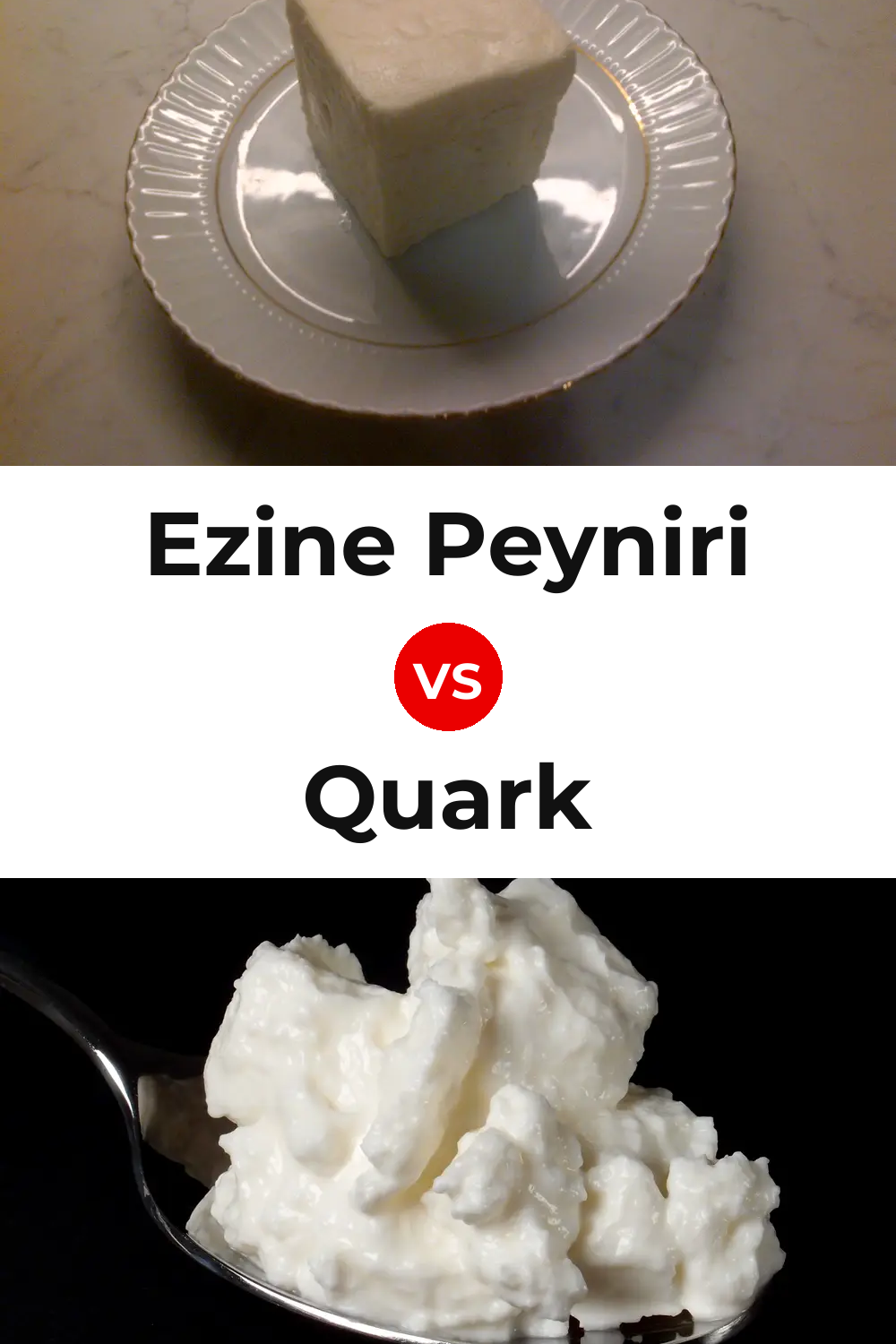 Ezine Peyniri Cheese vs Quark Cheese Pinterest comparison