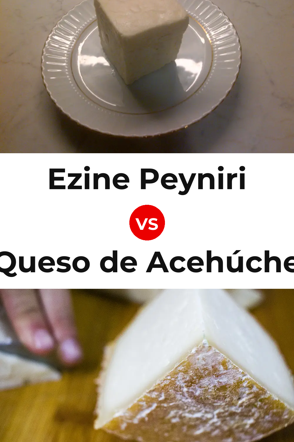 Ezine Peyniri Cheese vs Queso de Acehúche Pinterest comparison