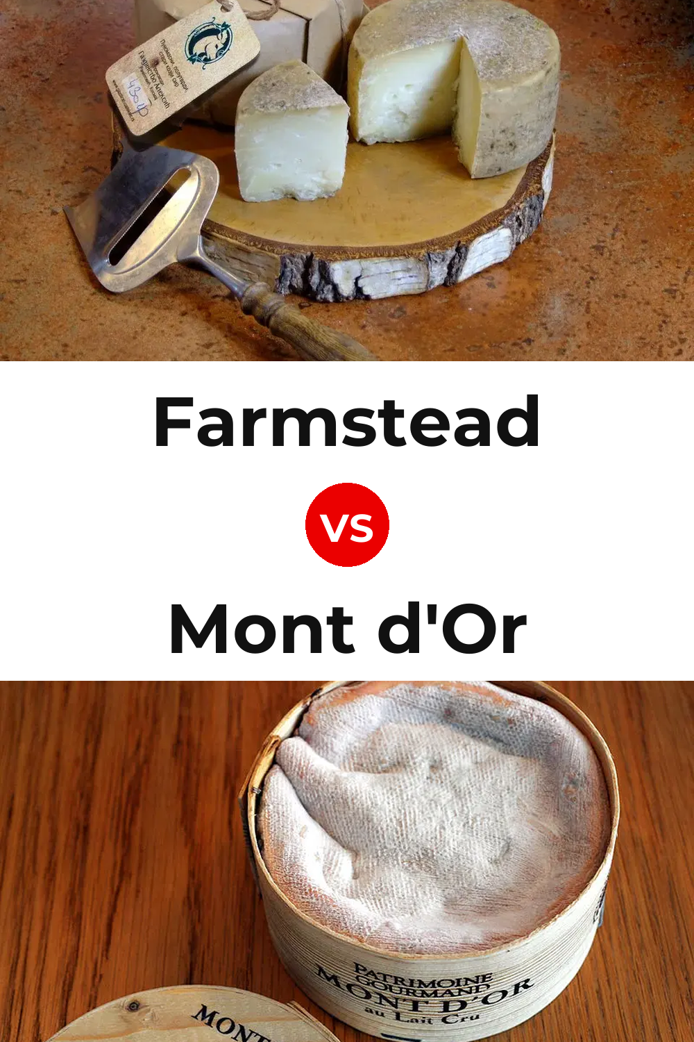 Farmstead Cheese vs Mont d'Or Cheese Pinterest comparison
