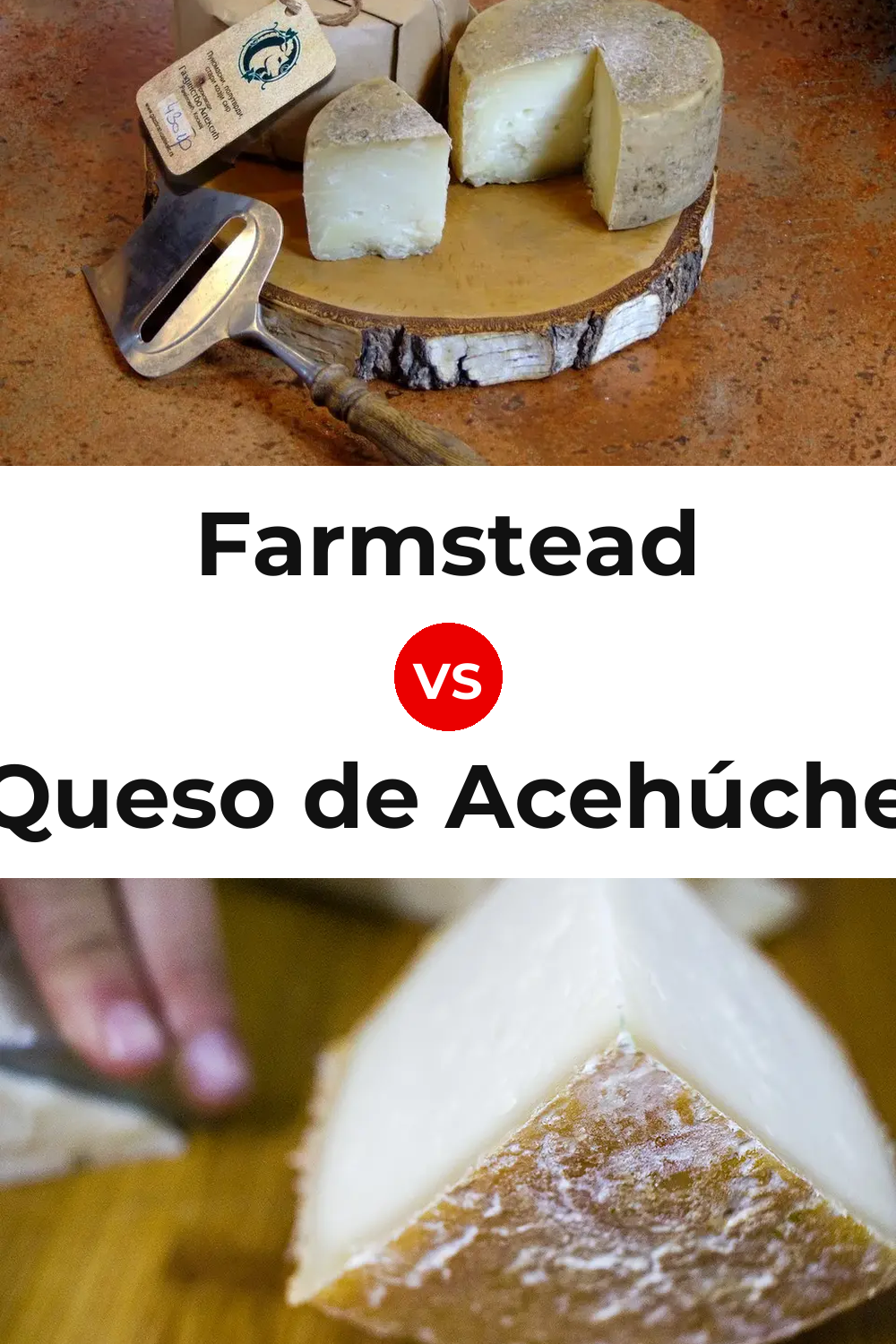 Farmstead Cheese vs Queso de Acehúche Pinterest comparison