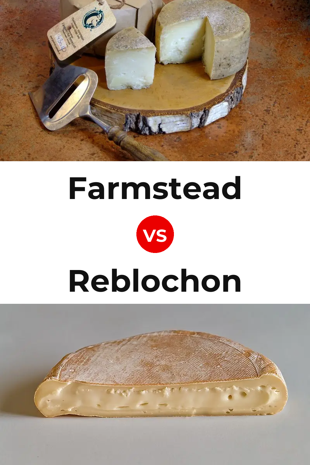Farmstead Cheese vs Reblochon Cheese Pinterest comparison