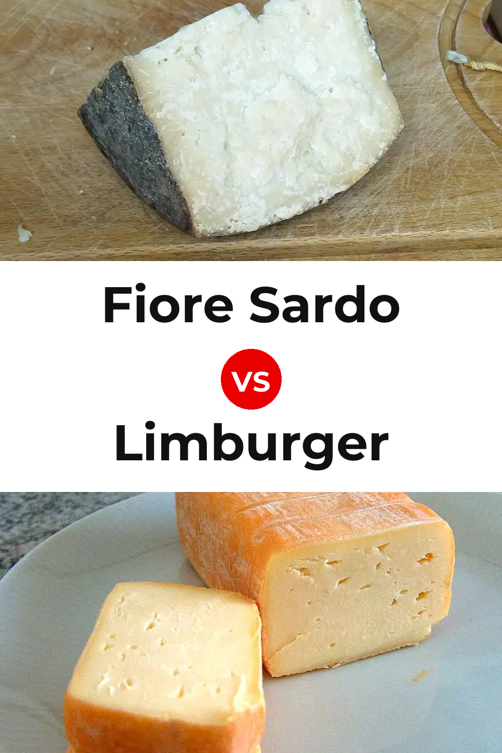 Fiore Sardo Cheese vs Limburger Cheese Pinterest comparison