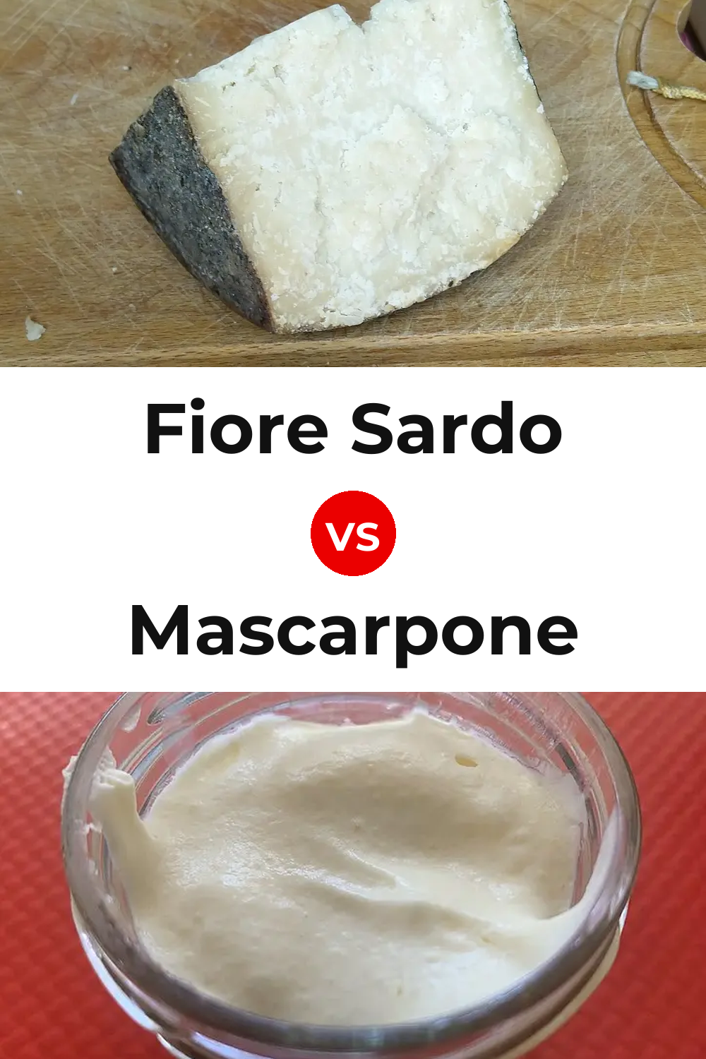 Fiore Sardo Cheese vs Mascarpone Cheese Pinterest comparison