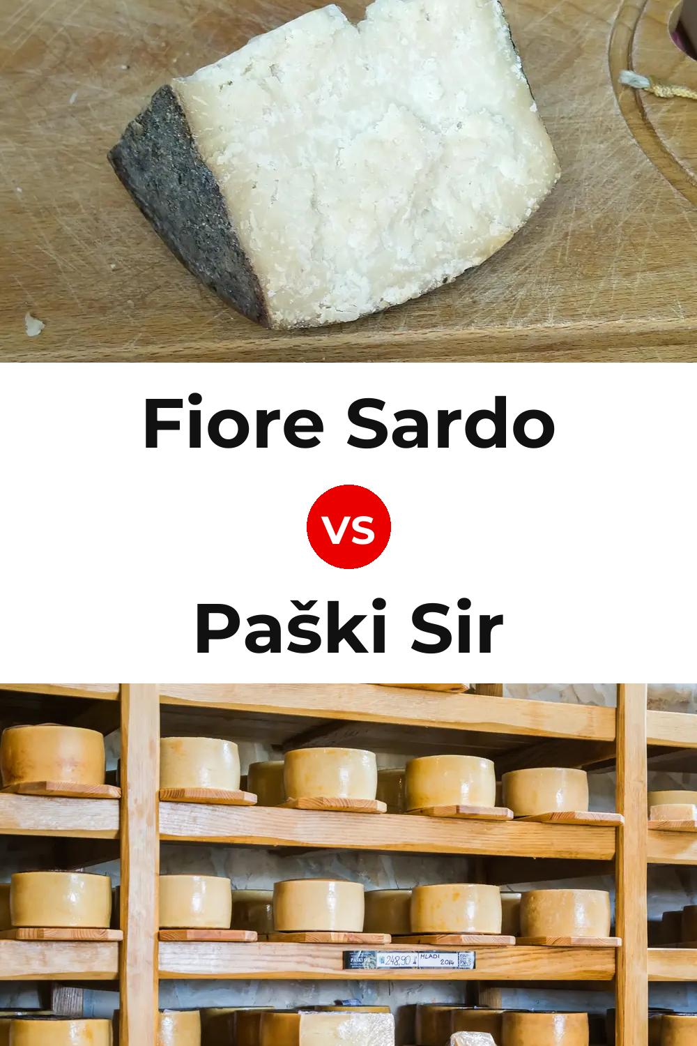Fiore Sardo Cheese vs Paški Sir Cheese Pinterest comparison