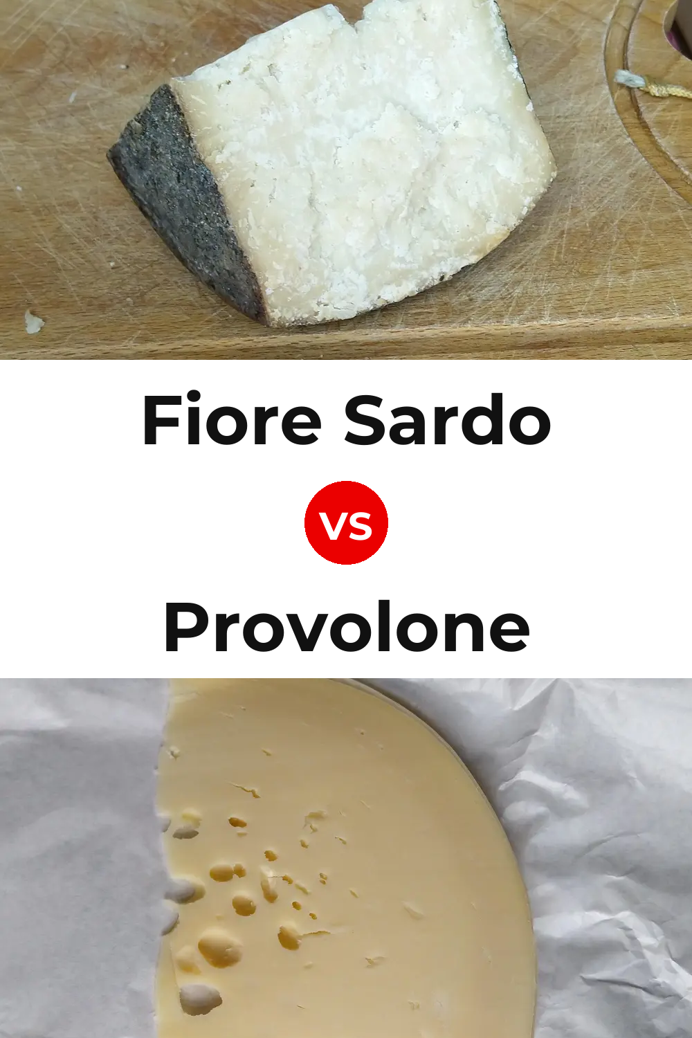 Fiore Sardo Cheese vs Provolone Cheese Pinterest comparison