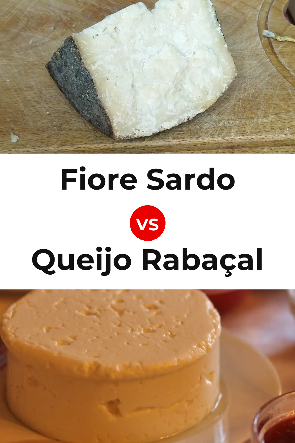 Fiore Sardo Cheese vs Queijo Rabaçal Pinterest comparison