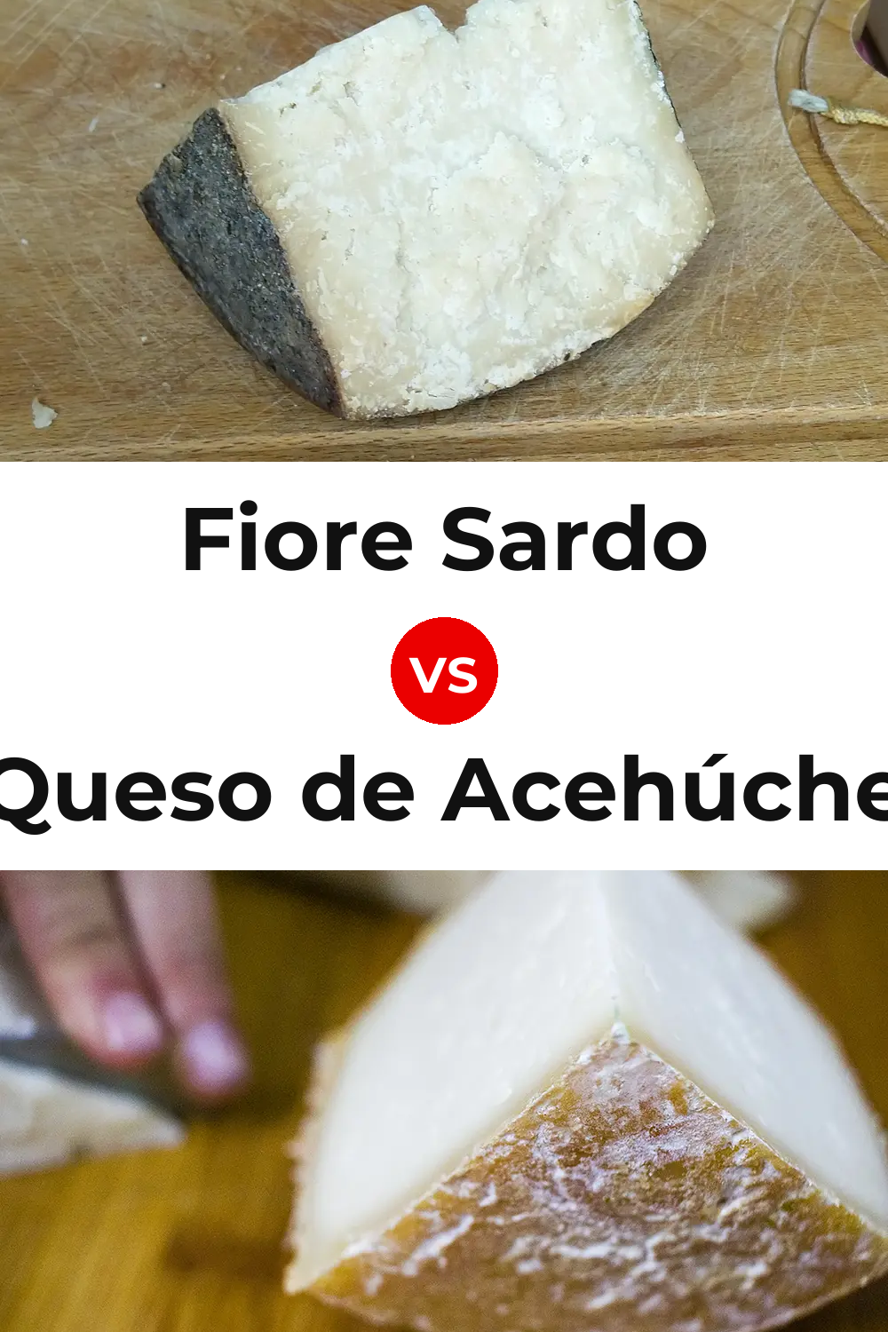 Fiore Sardo Cheese vs Queso de Acehúche Pinterest comparison
