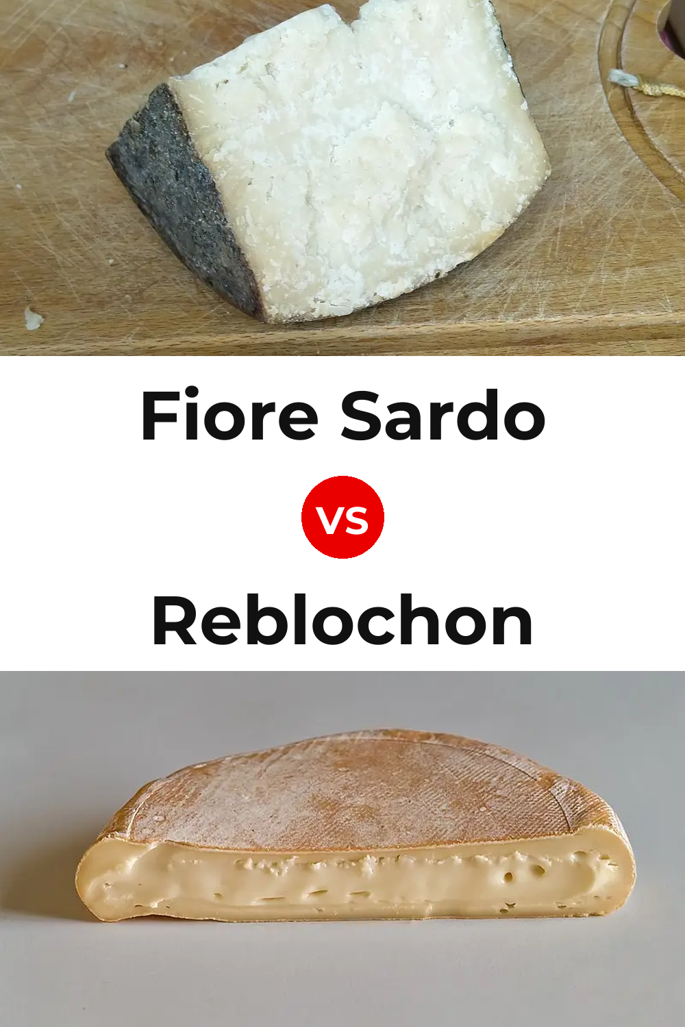 Fiore Sardo Cheese vs Reblochon Cheese Pinterest comparison