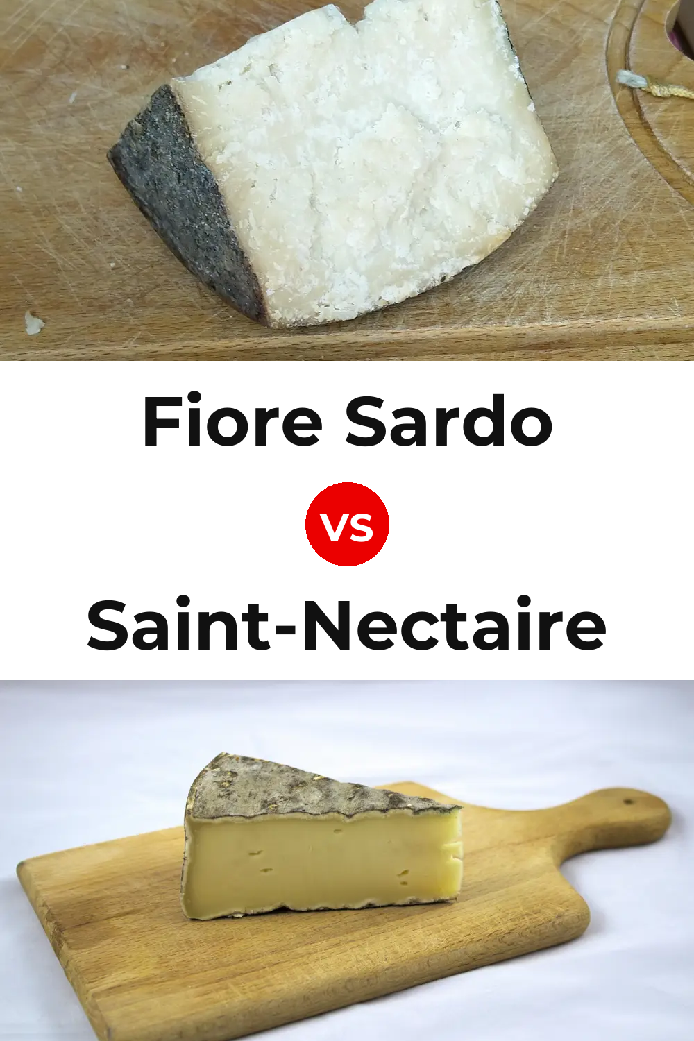 Fiore Sardo Cheese vs Saint-Nectaire Cheese Pinterest comparison