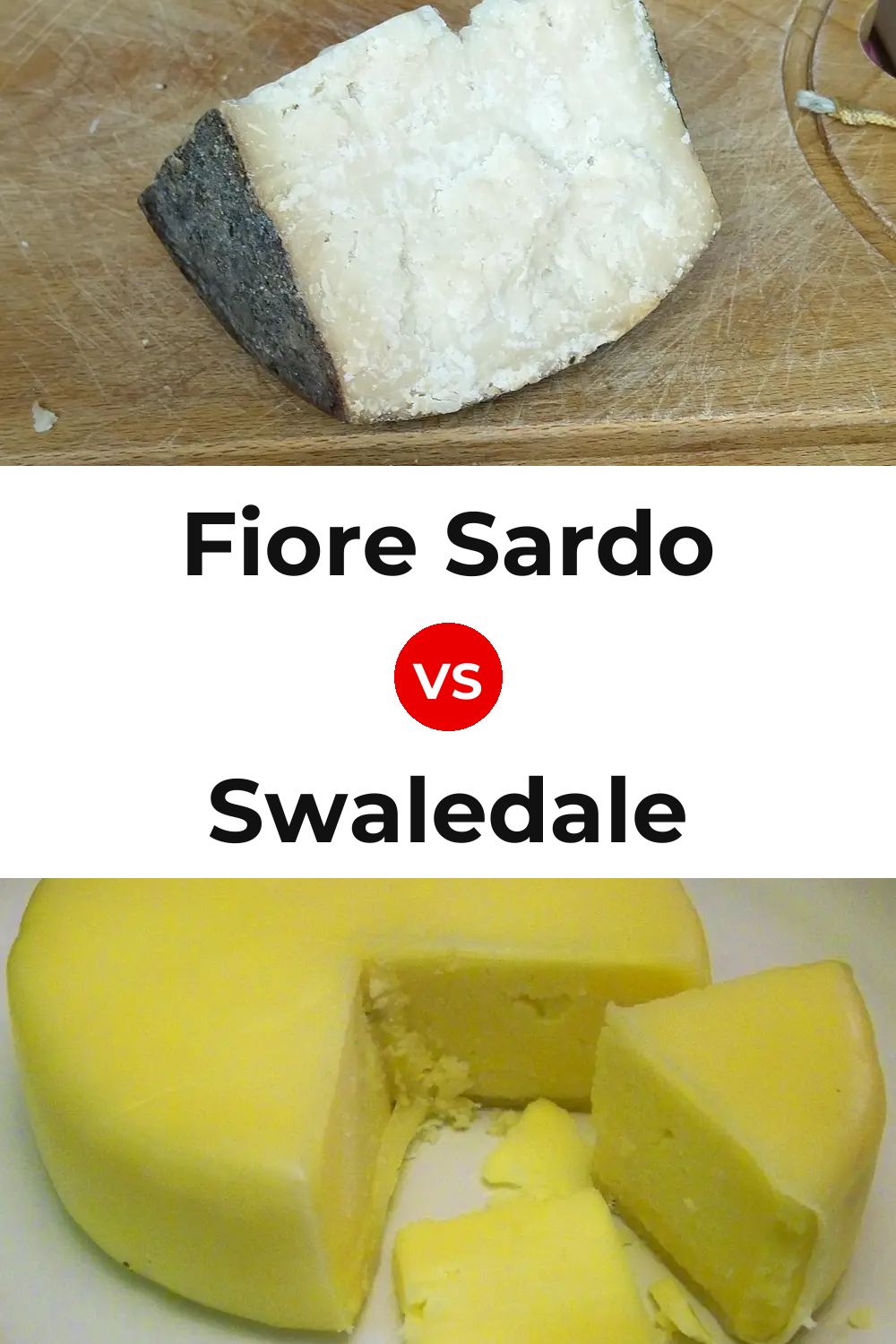 Fiore Sardo Cheese vs Swaledale Cheese Pinterest comparison