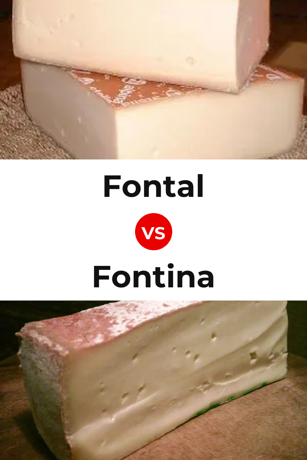 Fontal Cheese vs Fontina Cheese Pinterest comparison