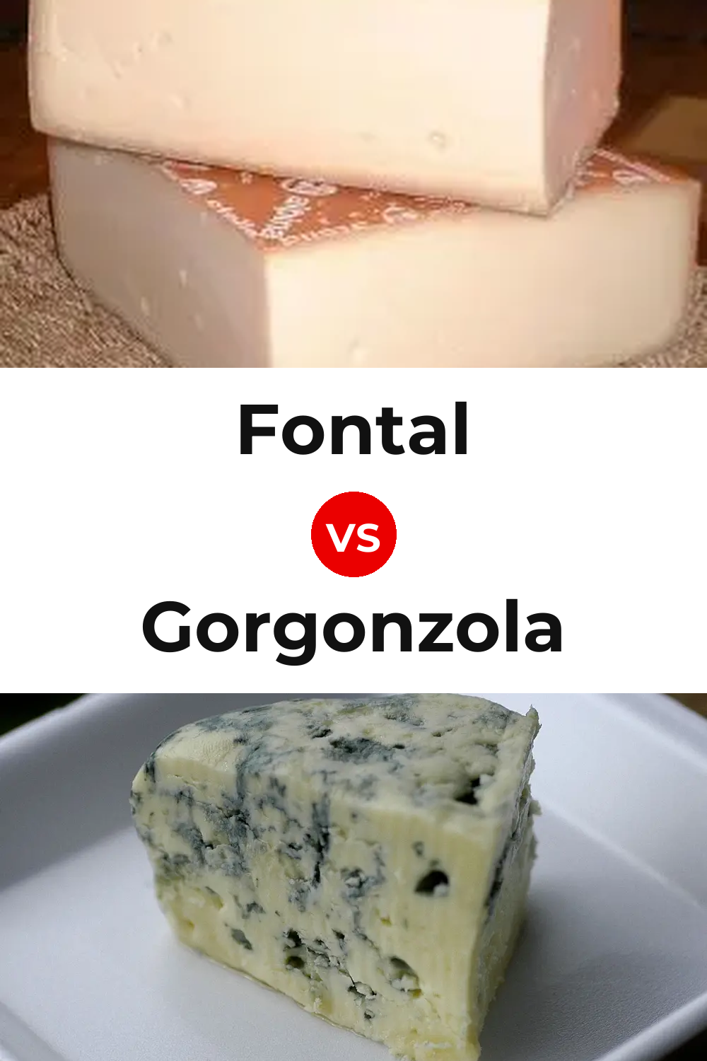 Fontal Cheese vs Gorgonzola Cheese Pinterest comparison