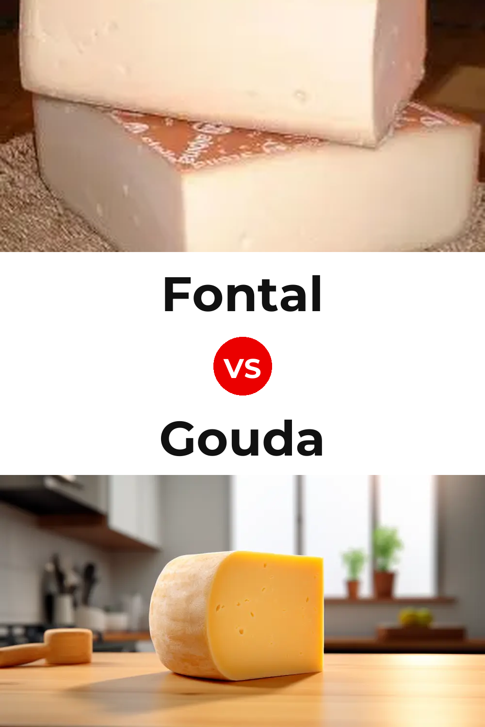 Fontal Cheese vs Gouda Cheese Pinterest comparison