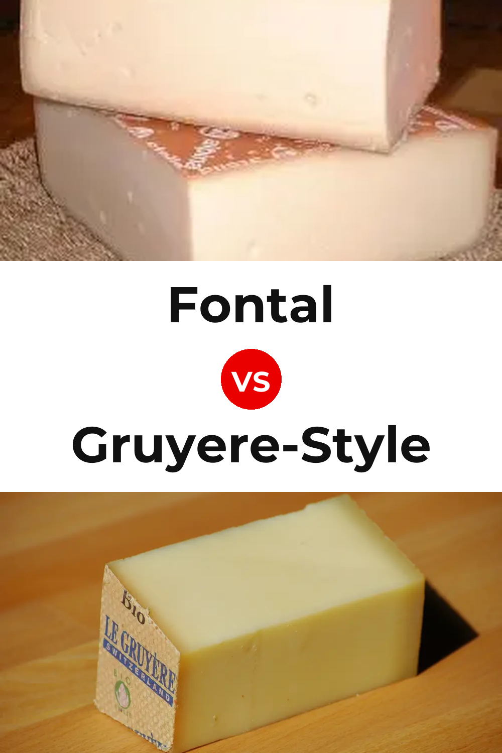 Fontal Cheese vs Gruyere-Style Cheese Pinterest comparison