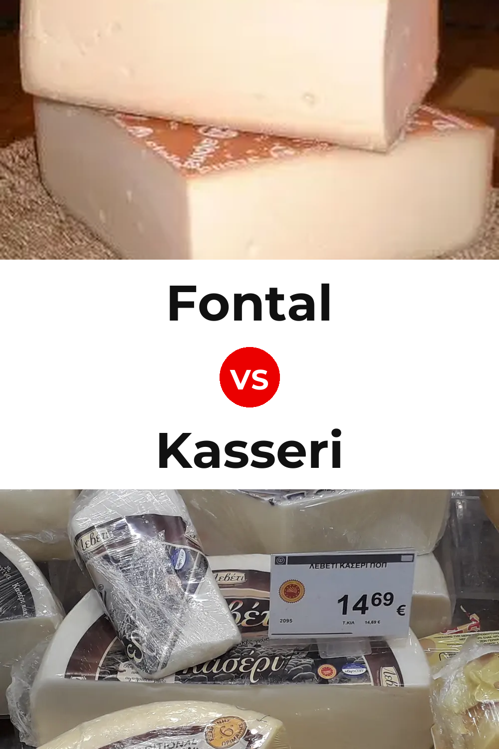 Fontal Cheese vs Kasseri Cheese Pinterest comparison