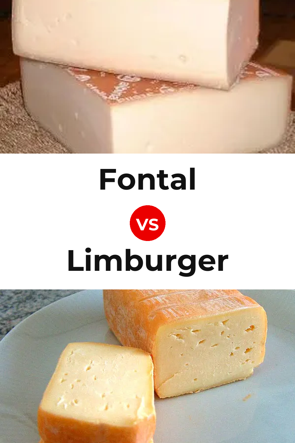 Fontal Cheese vs Limburger Cheese Pinterest comparison