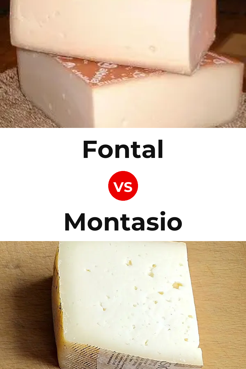 Fontal Cheese vs Montasio Cheese Pinterest comparison