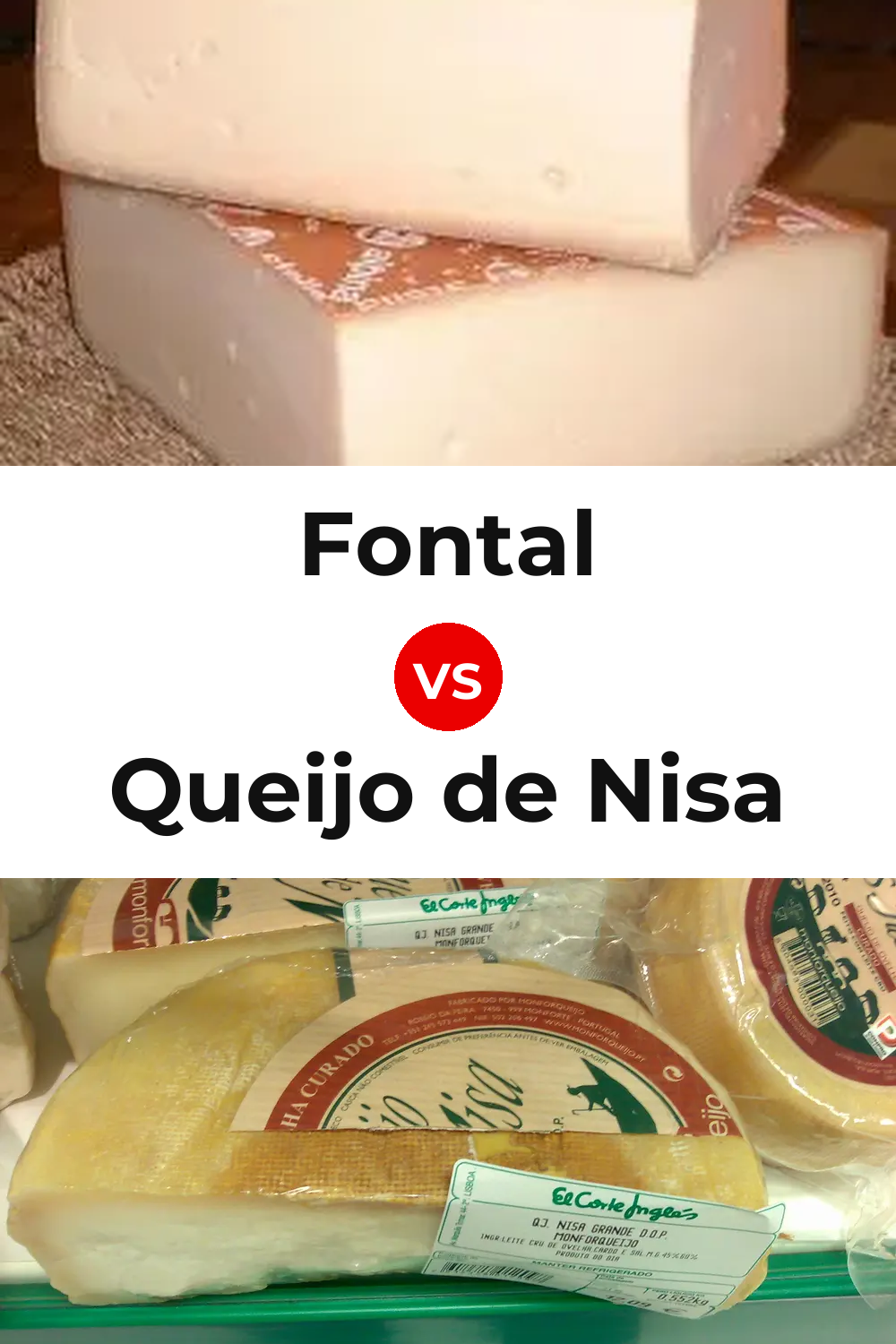 Fontal Cheese vs Queijo de Nisa Pinterest comparison