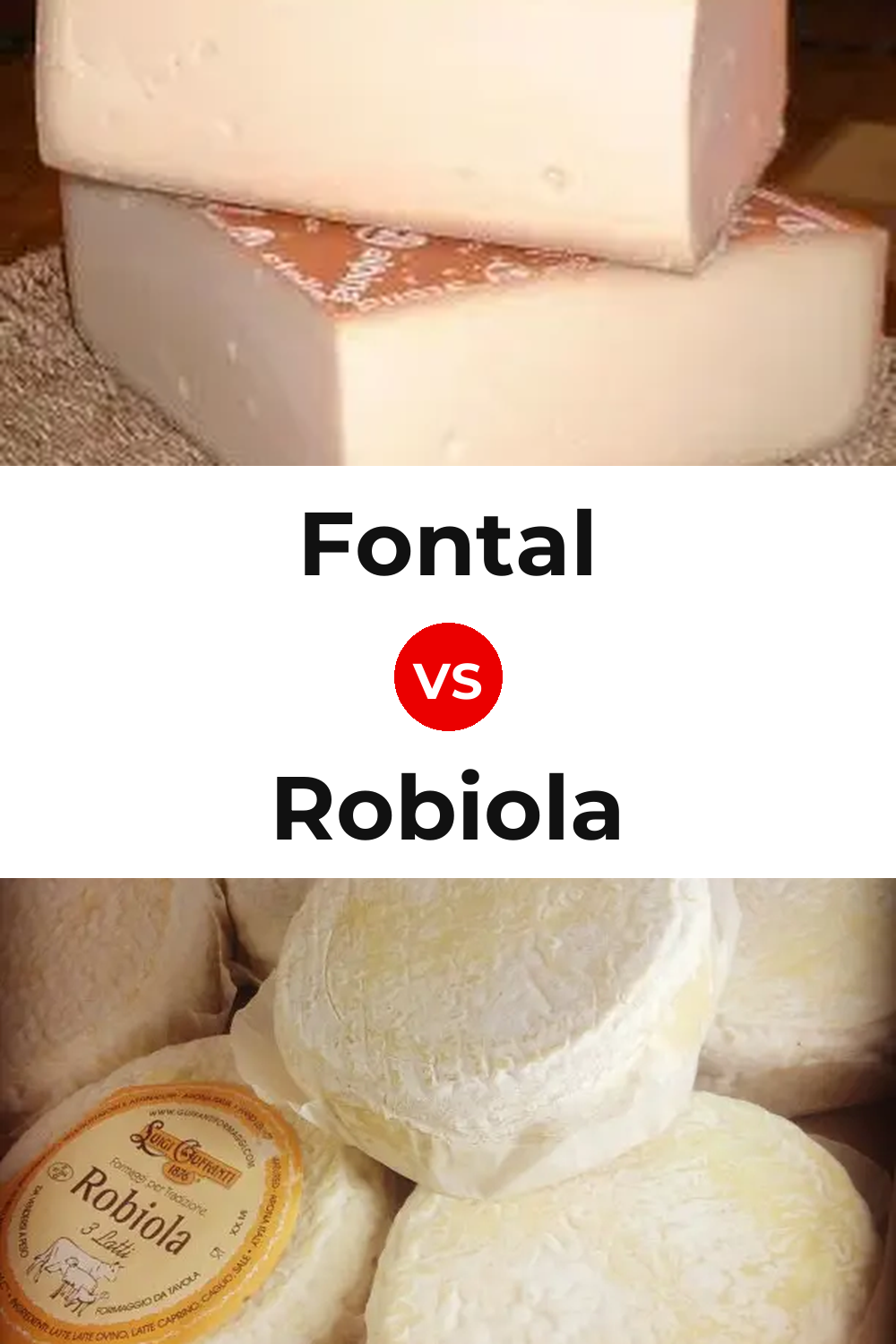 Fontal Cheese vs Robiola Cheese Pinterest comparison