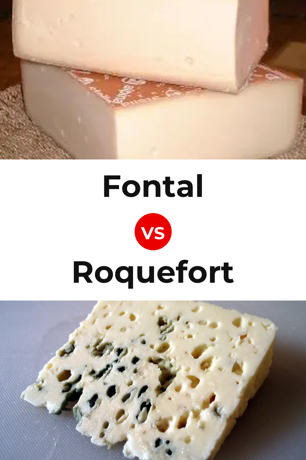 Fontal Cheese vs Roquefort Cheese Pinterest comparison