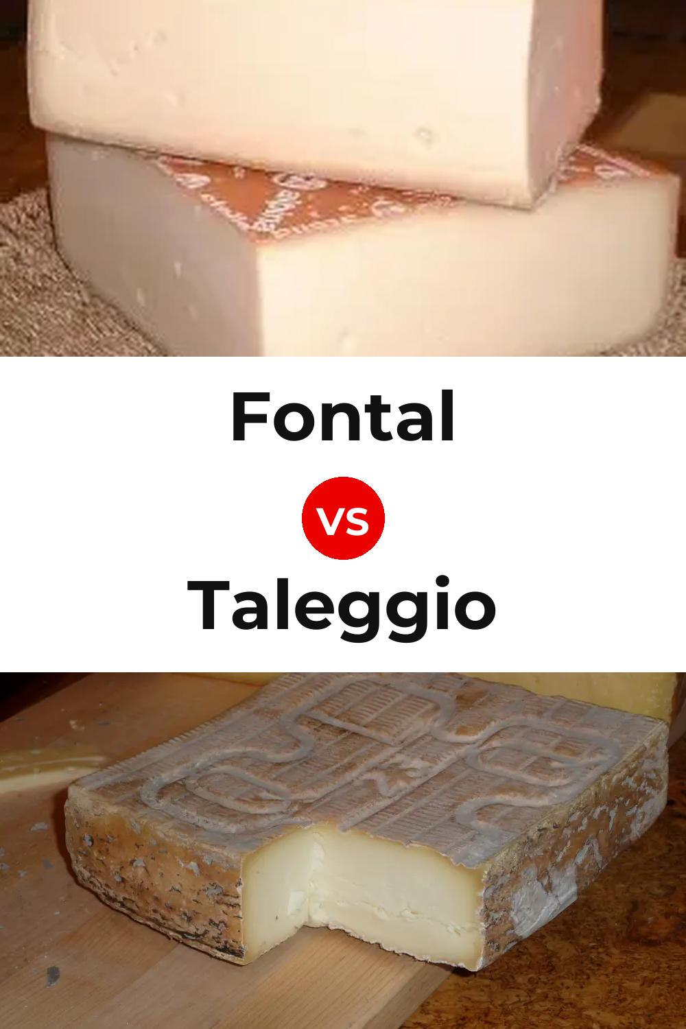 Fontal Cheese vs Taleggio Cheese Pinterest comparison