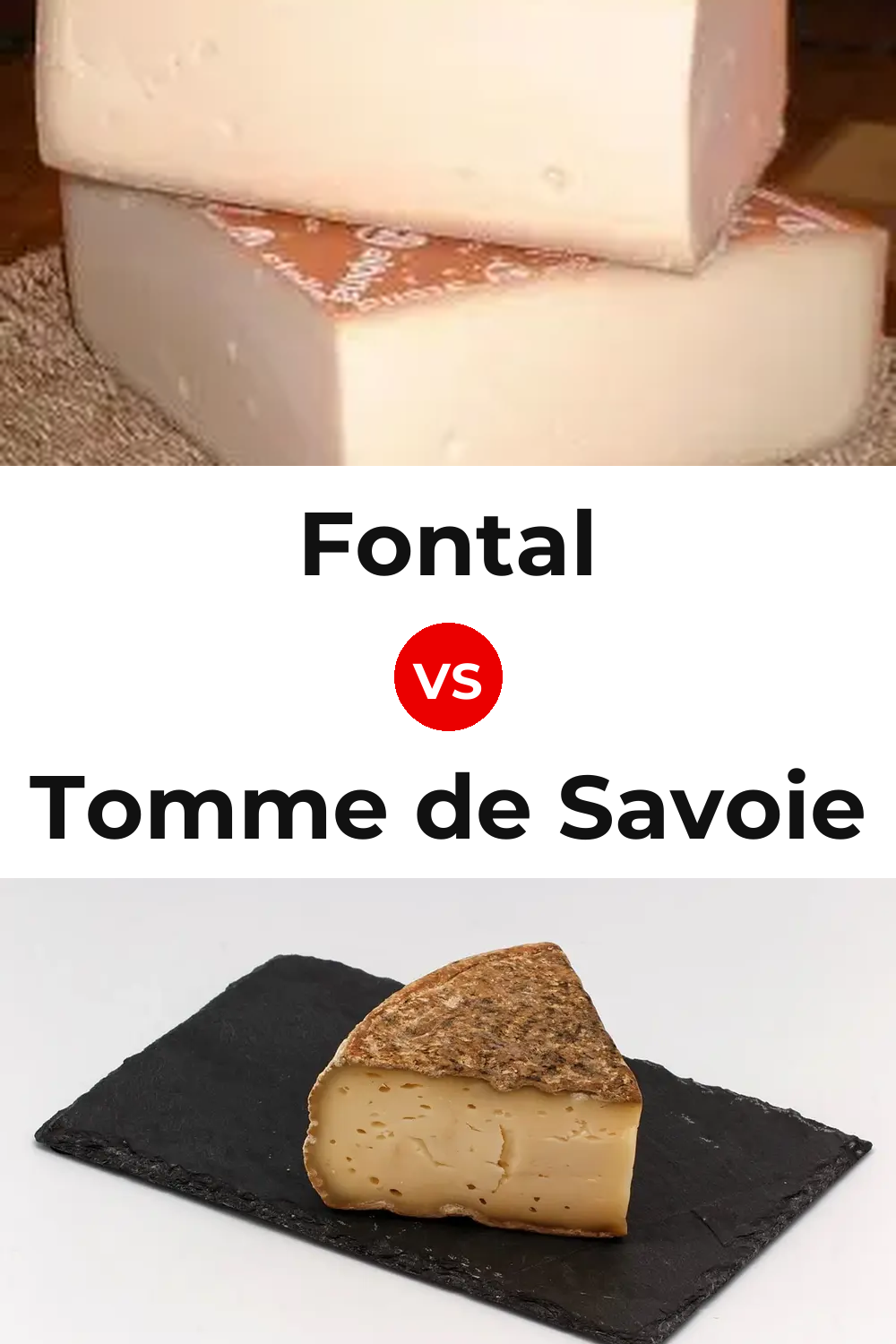 Fontal Cheese vs Tomme de Savoie Cheese Pinterest comparison