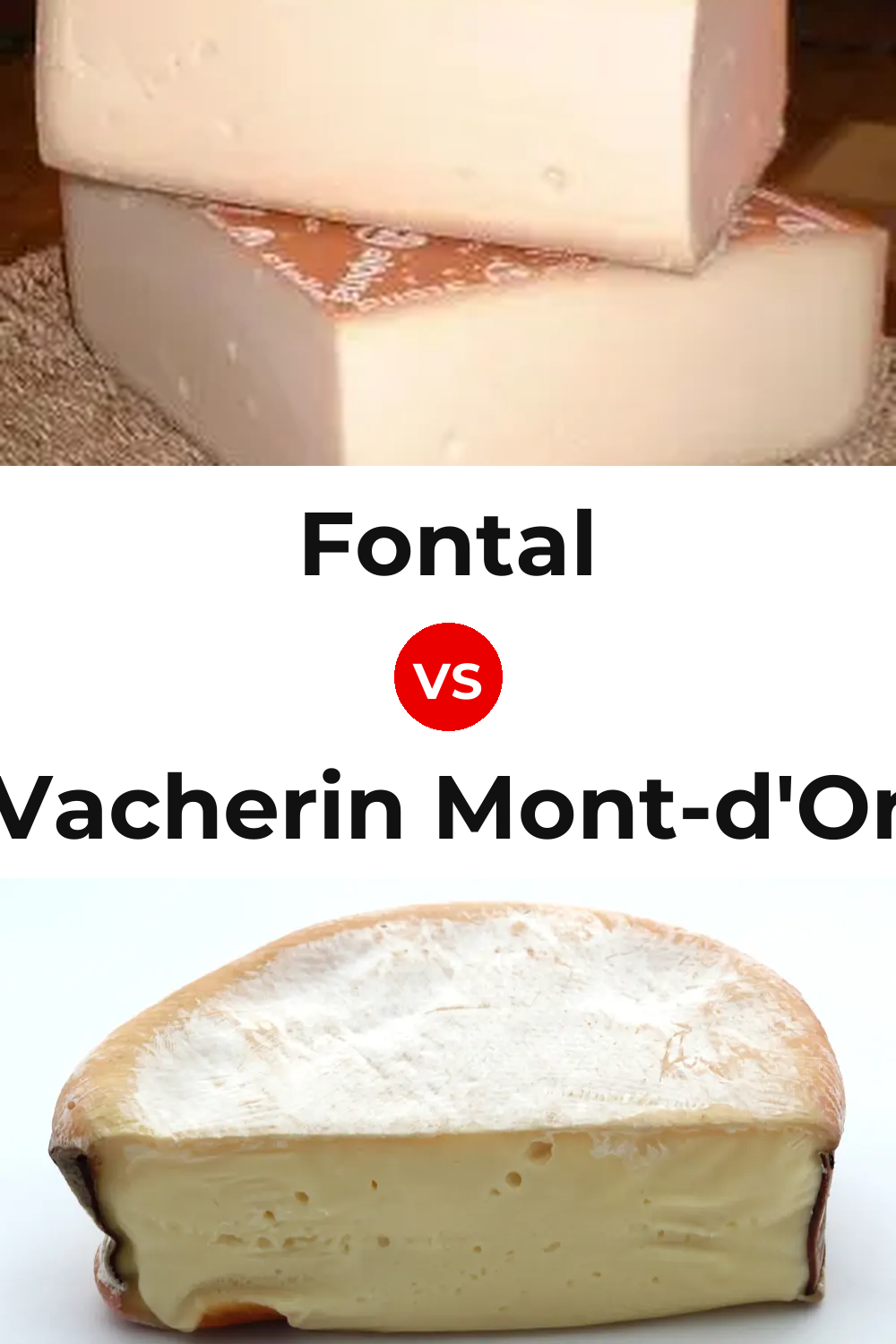 Fontal Cheese vs Vacherin Mont-d'Or Cheese Pinterest comparison