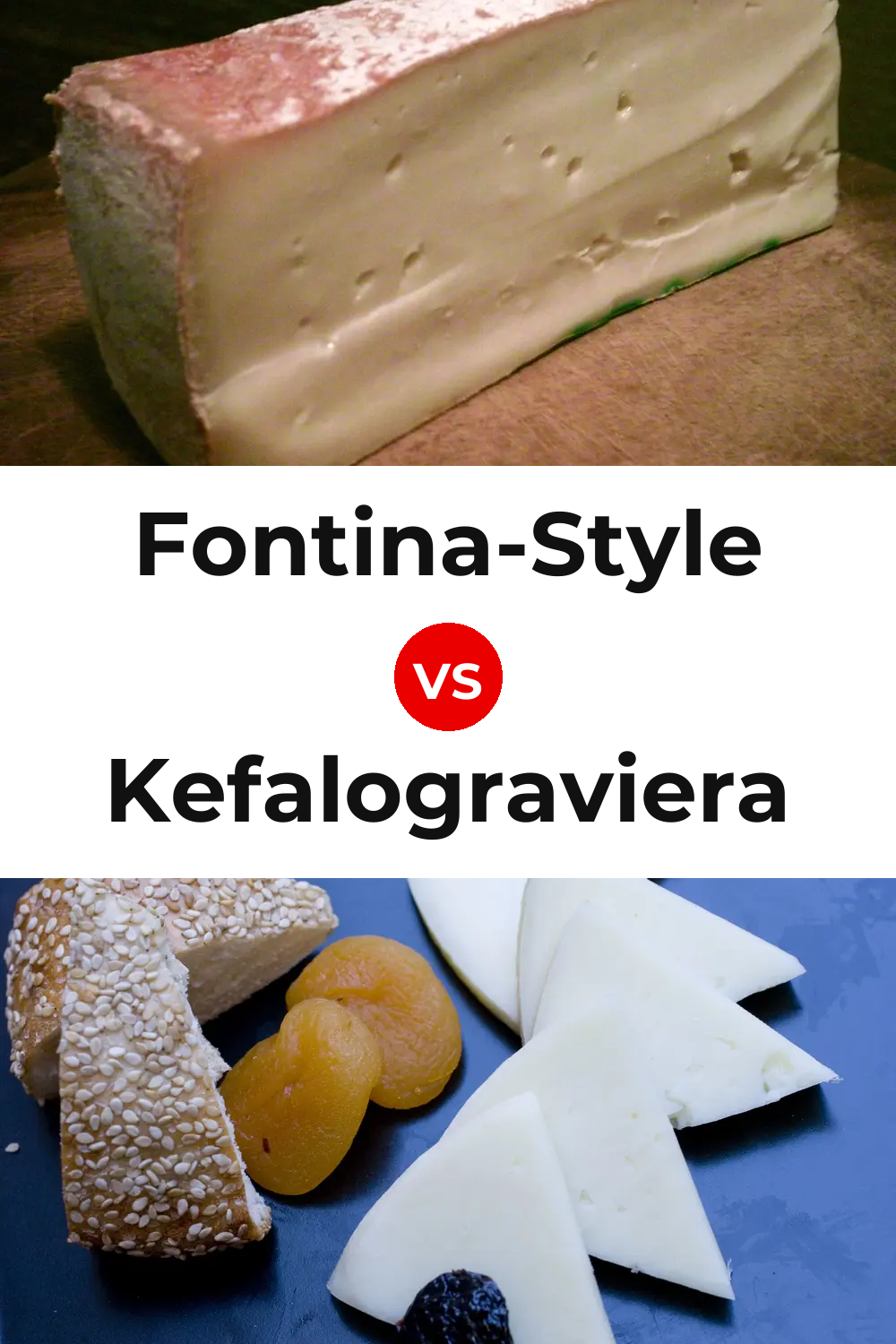 Fontina-Style Cheese vs Kefalograviera Cheese Pinterest comparison