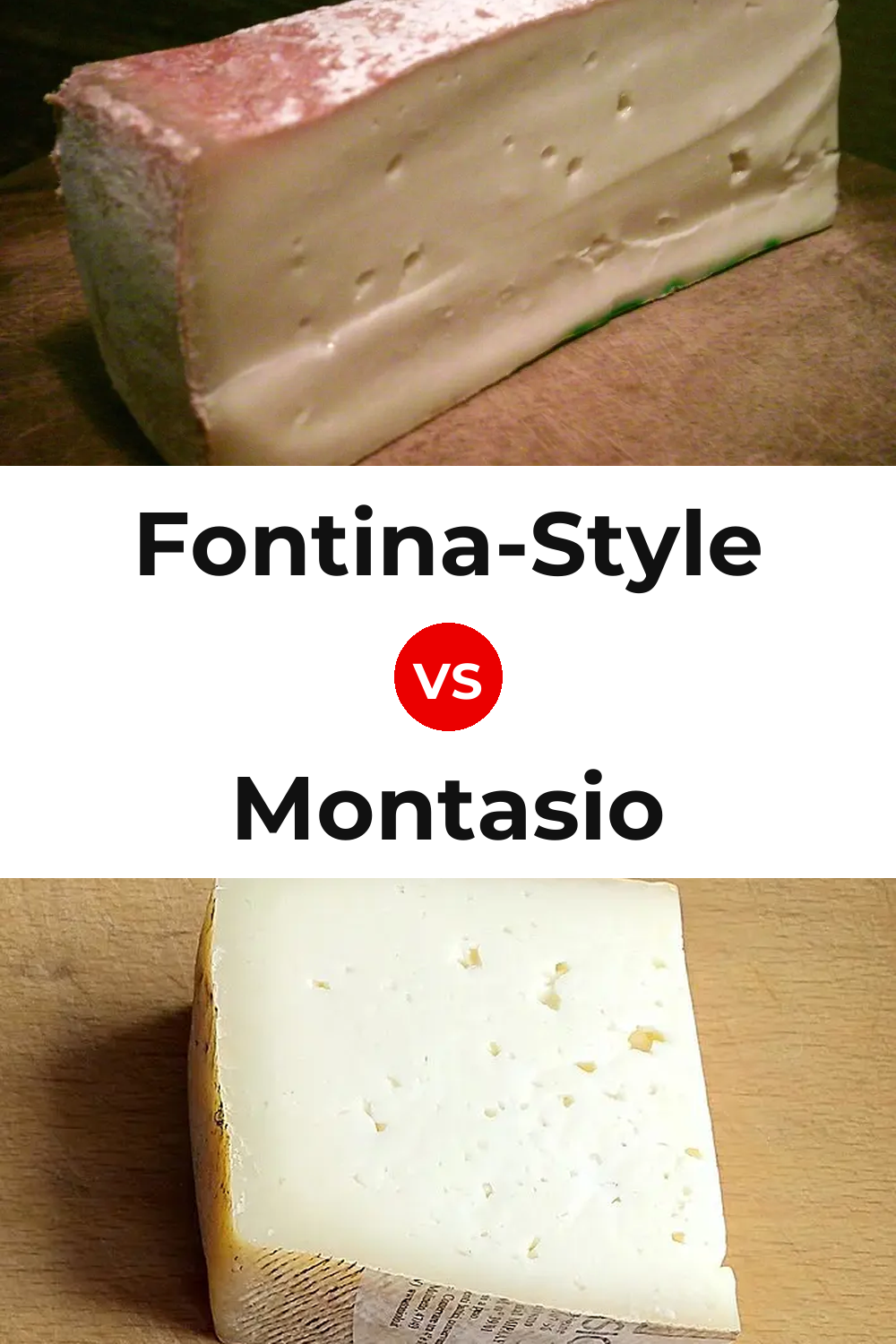 Fontina-Style Cheese vs Montasio Cheese Pinterest comparison