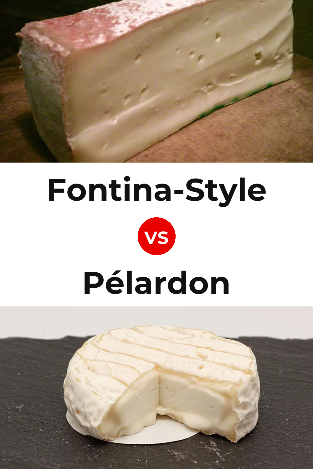 Fontina-Style Cheese vs Pélardon Cheese Pinterest comparison