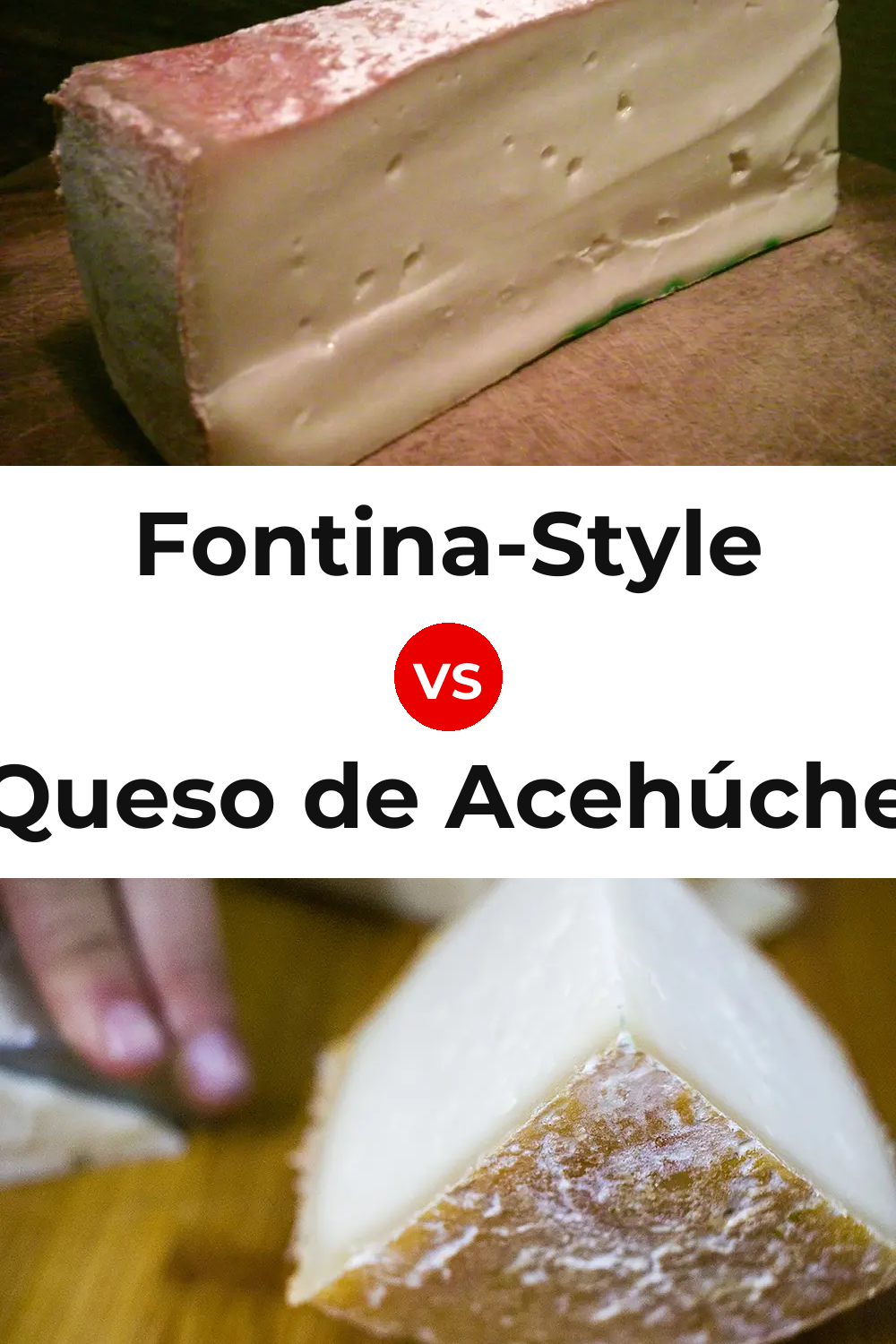 Fontina-Style Cheese vs Queso de Acehúche Pinterest comparison
