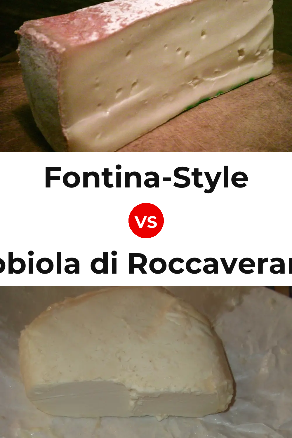 Fontina-Style Cheese vs Robiola di Roccaverano Cheese Pinterest comparison