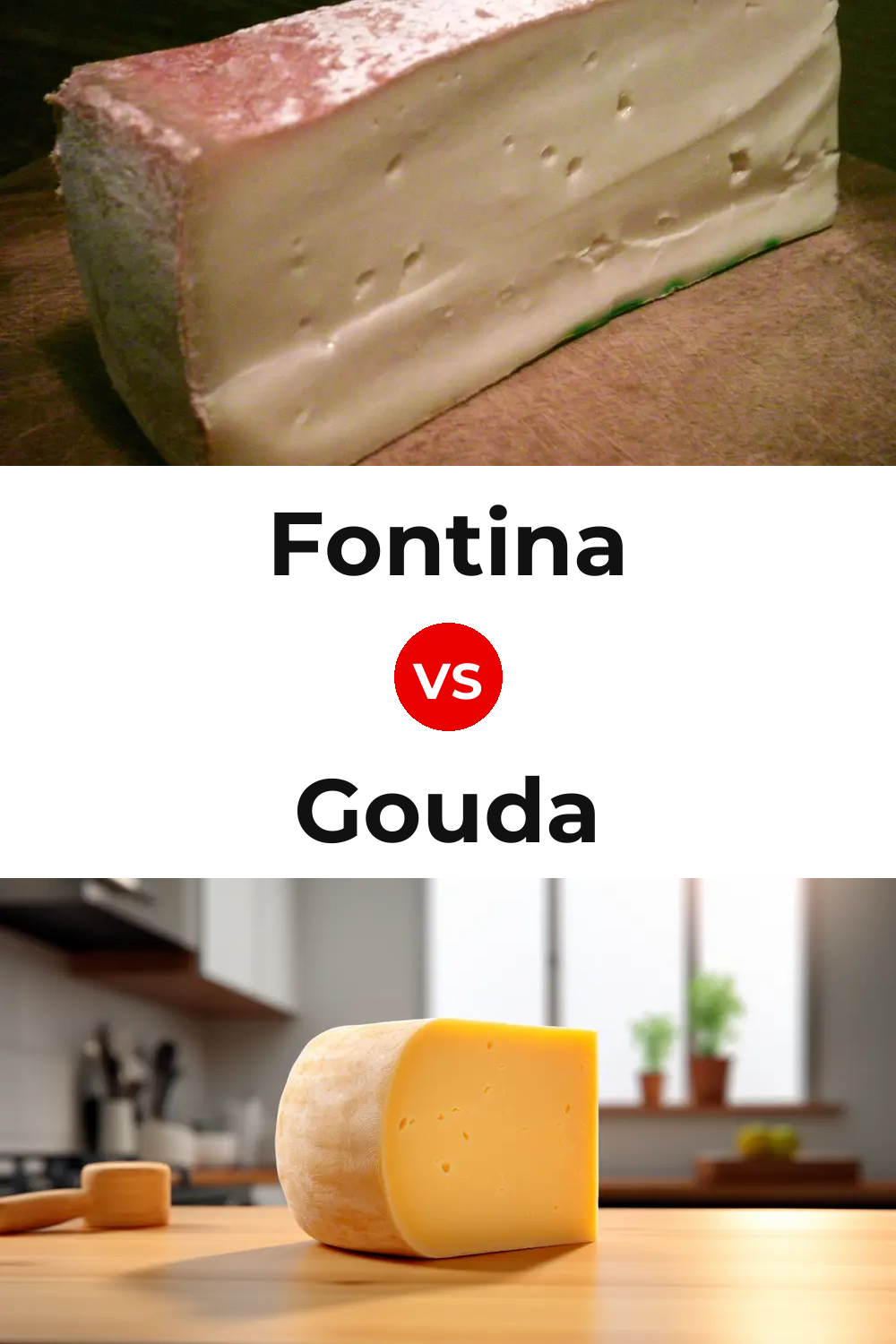 Fontina Cheese vs Gouda Cheese Pinterest comparison