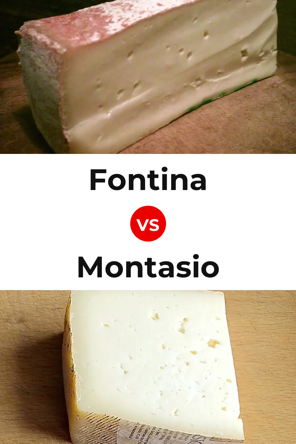 Fontina Cheese vs Montasio Cheese Pinterest comparison
