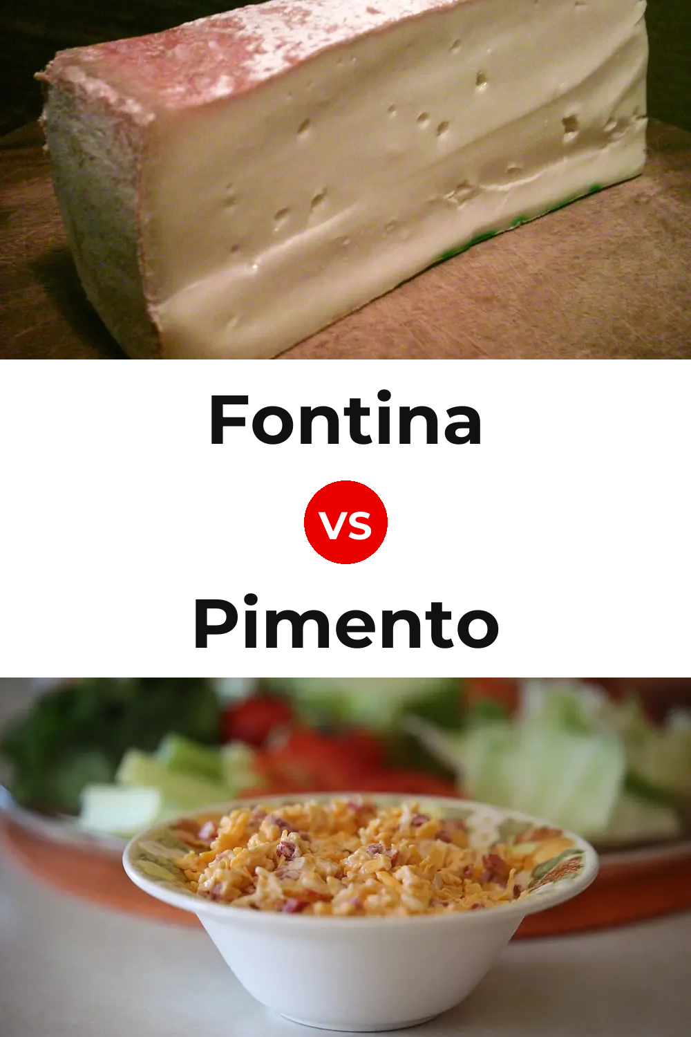 Fontina Cheese vs Pimento Cheese Pinterest comparison