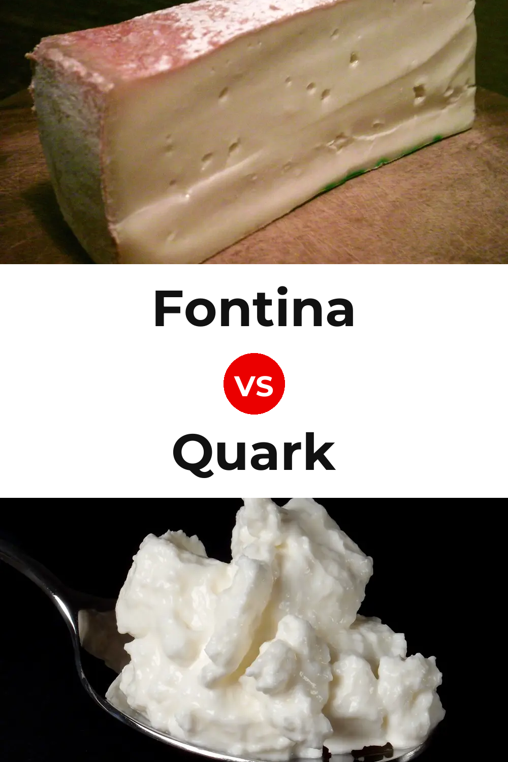 Fontina Cheese vs Quark Cheese Pinterest comparison