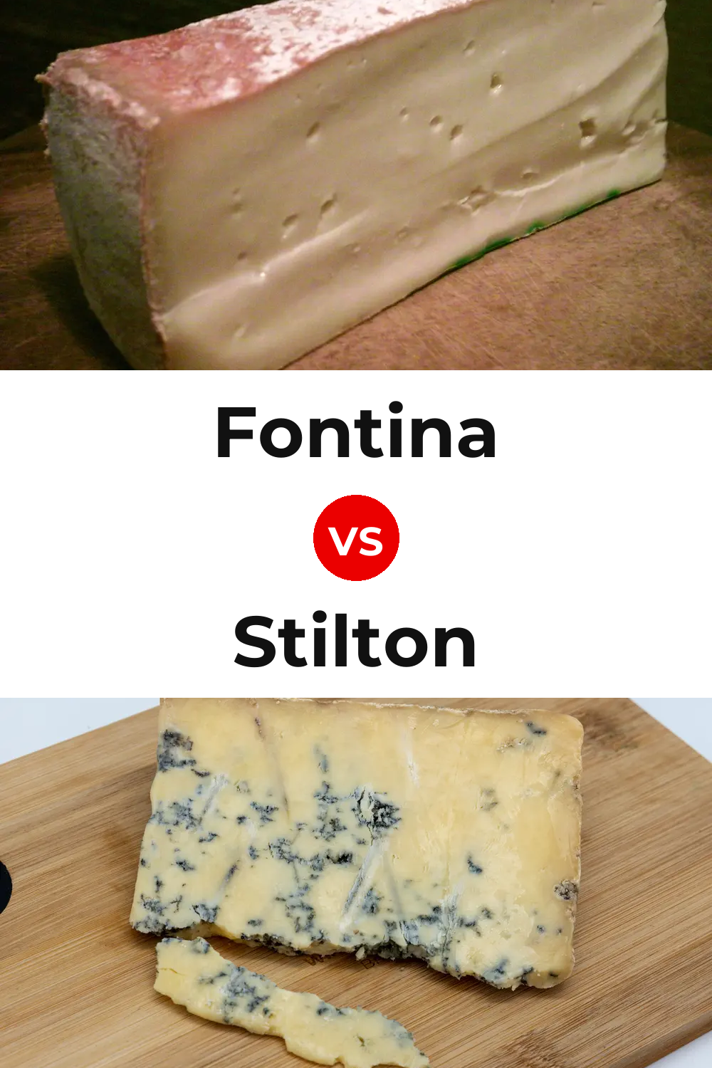 Fontina Cheese vs Stilton Cheese Pinterest comparison