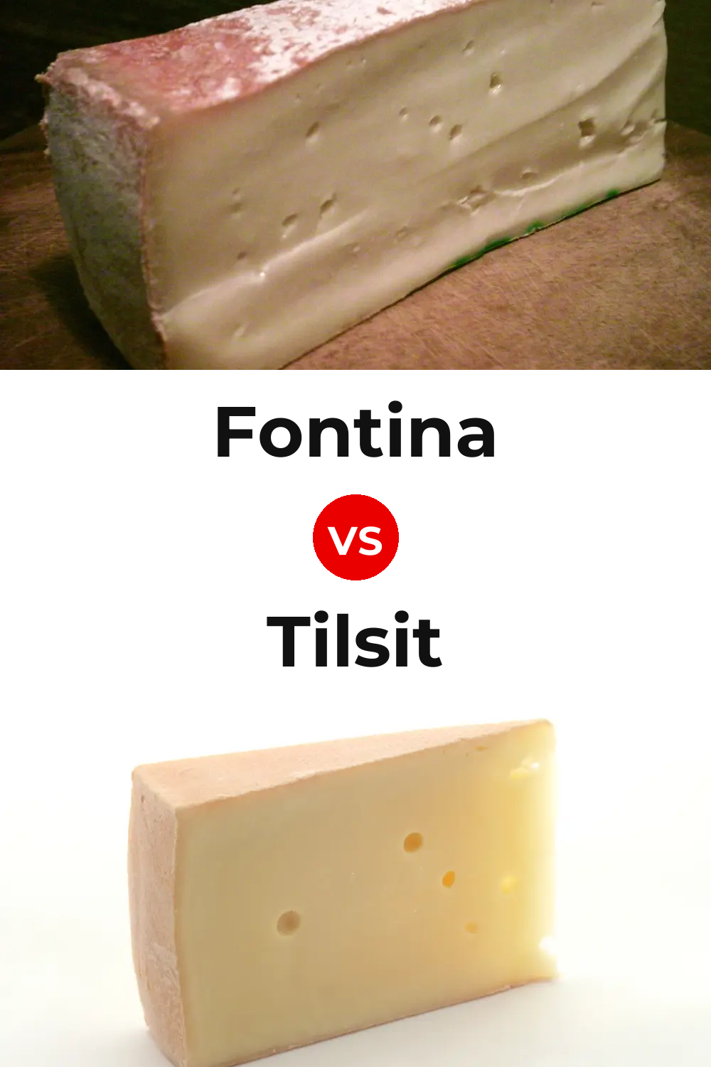 Fontina Cheese vs Tilsit Cheese Pinterest comparison
