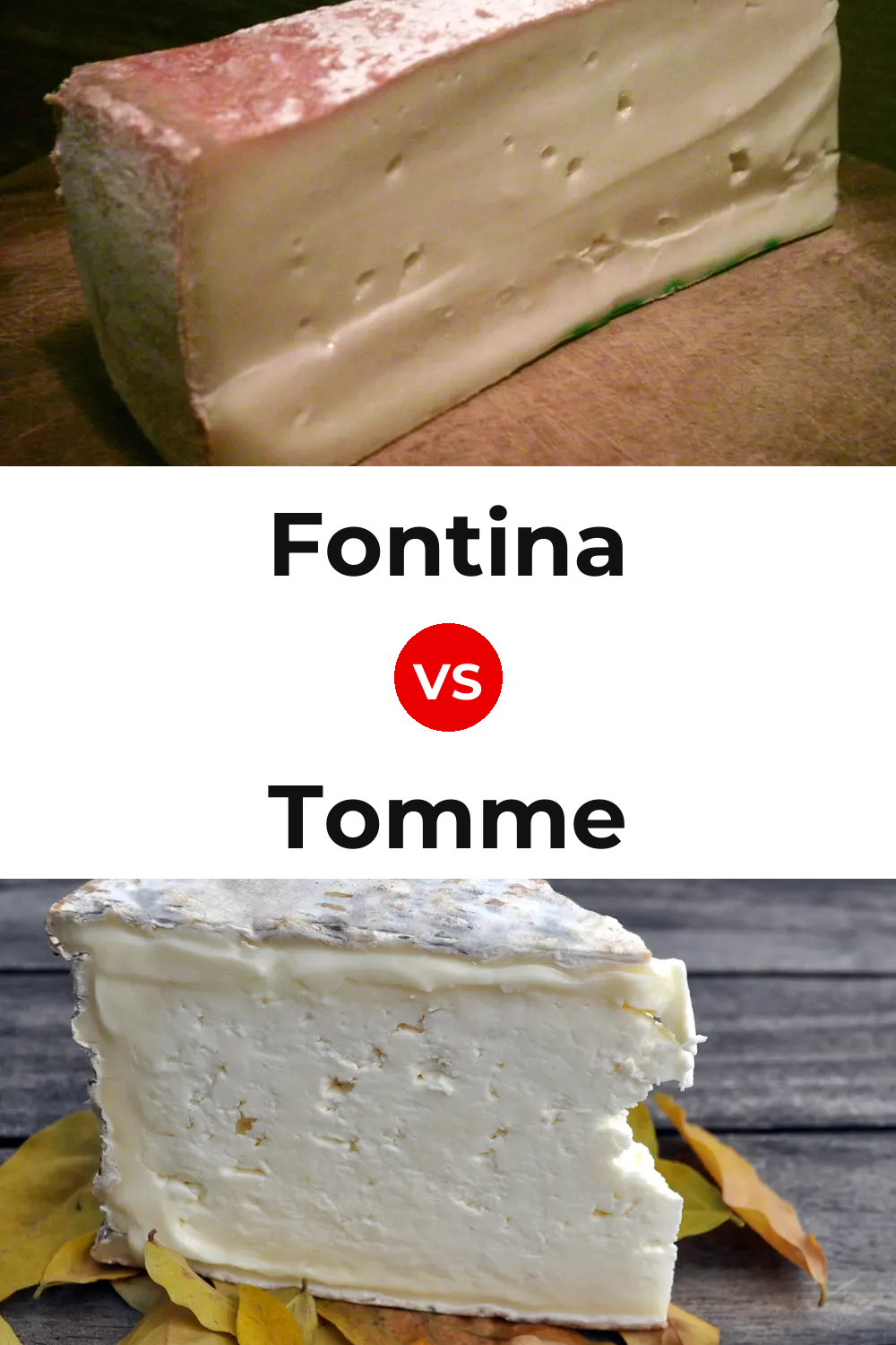 Fontina Cheese vs Tomme Cheese Pinterest comparison